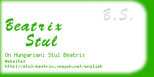 beatrix stul business card